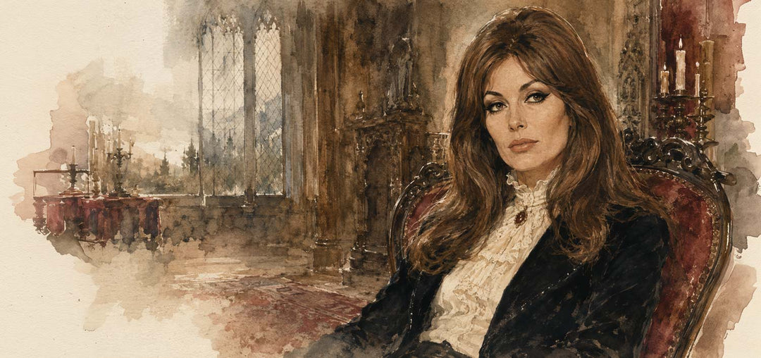 Ingrid Pitt, Gothic watercolor portrait