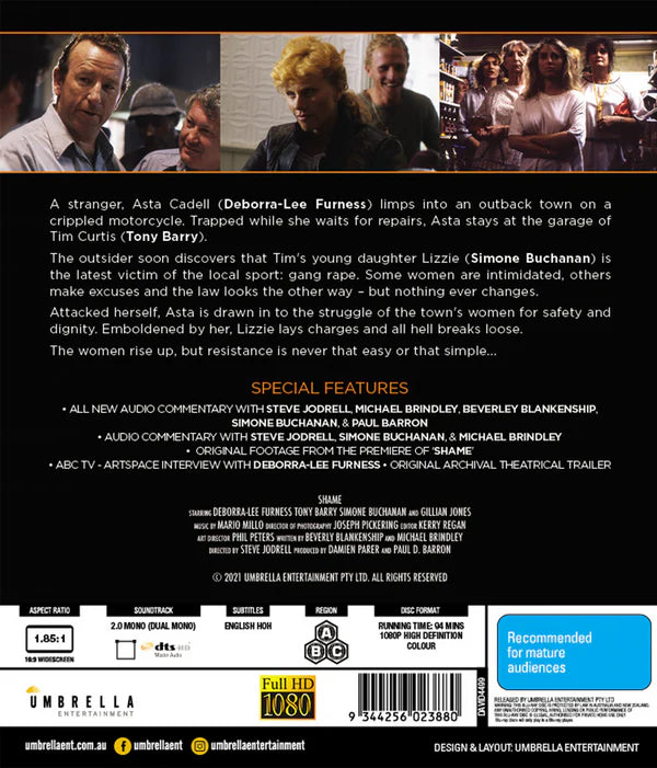 SHAME (SUNBURNT SCREENS #13) (BLU-RAY)
