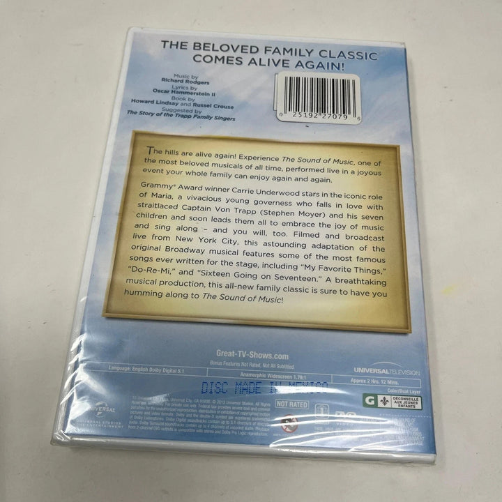 The Sound of Music Live DVD 2013 Carrie Underwood Stephen Moyer New Sealed
