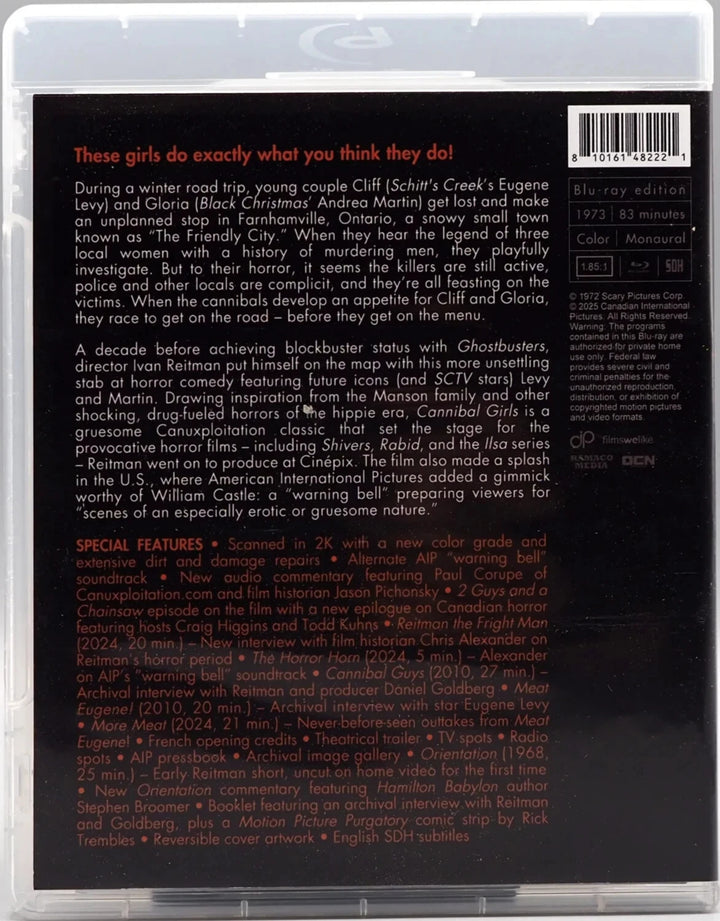 Cannibal Girls BLU-RAY Ivan Reitman, Eugene Levy OCN 2025 CIP New