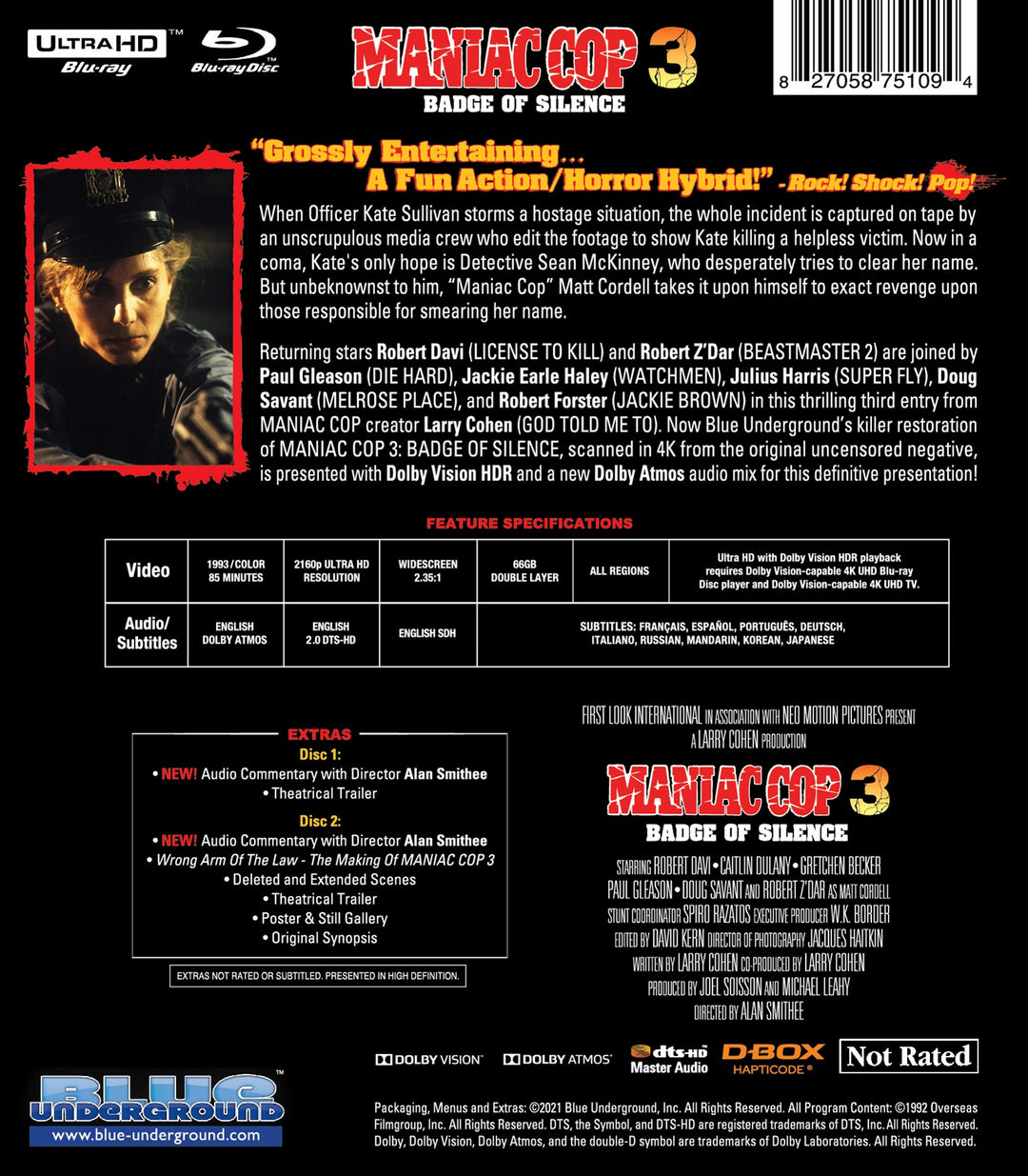 Maniac Cop 3: Badge Of Silence