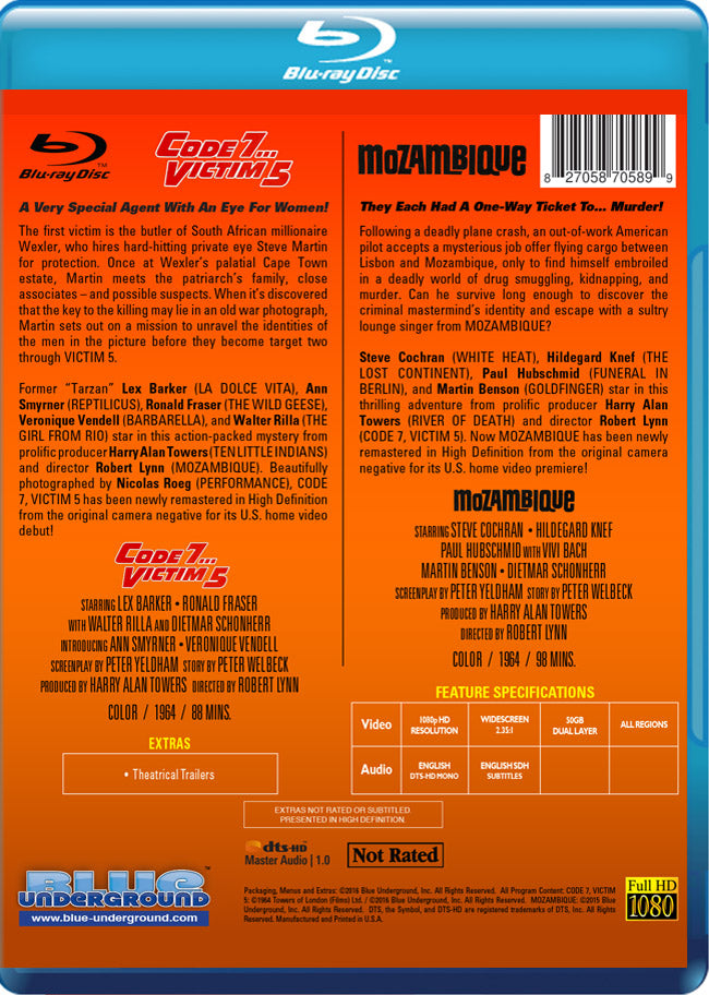 Code 7, Victim 5/Mozambique [BLU-RAY]