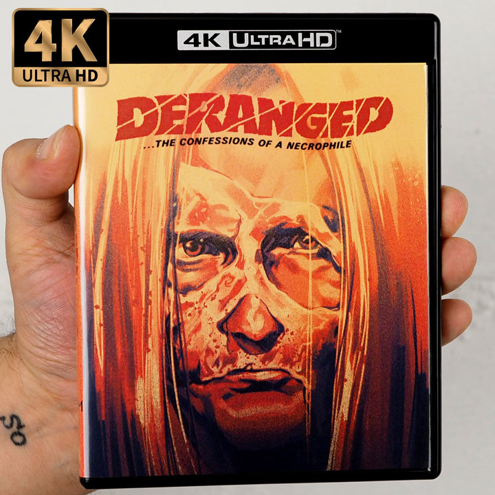 Deranged: The Confessions of a Necrophile (4K UHD + Blu-ray, 1974) — official exact-edition photograph