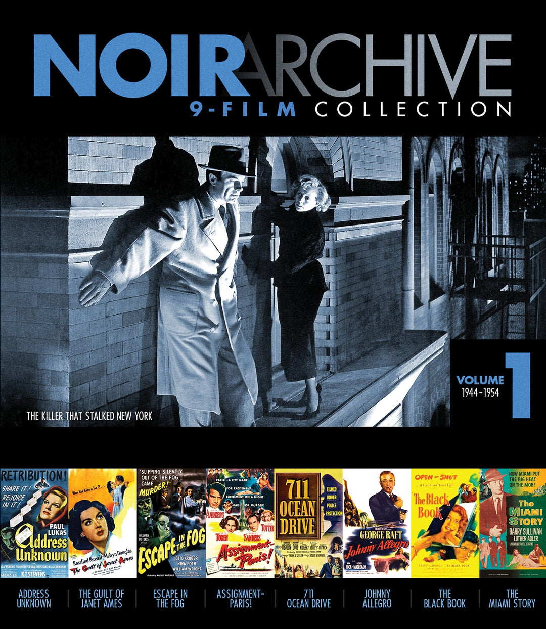 Noir Archive Volume 1: 1944–1954 – 9-Film Blu-ray Collection official cover