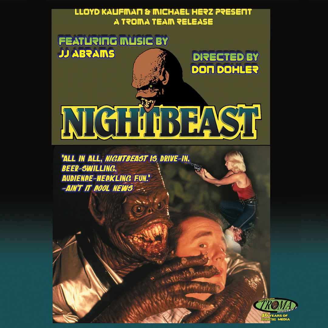 Nightbeast — Troma Blu-ray official cover, UPC 760137443384