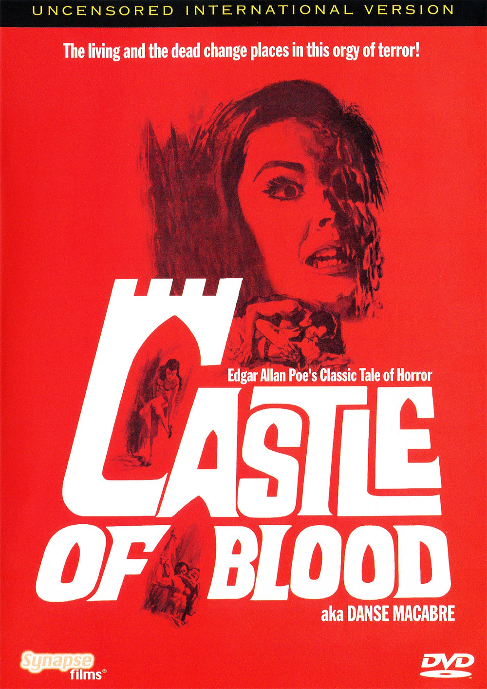 Castle of Blood (1964) (DVD) – official Synapse Films DVD cover