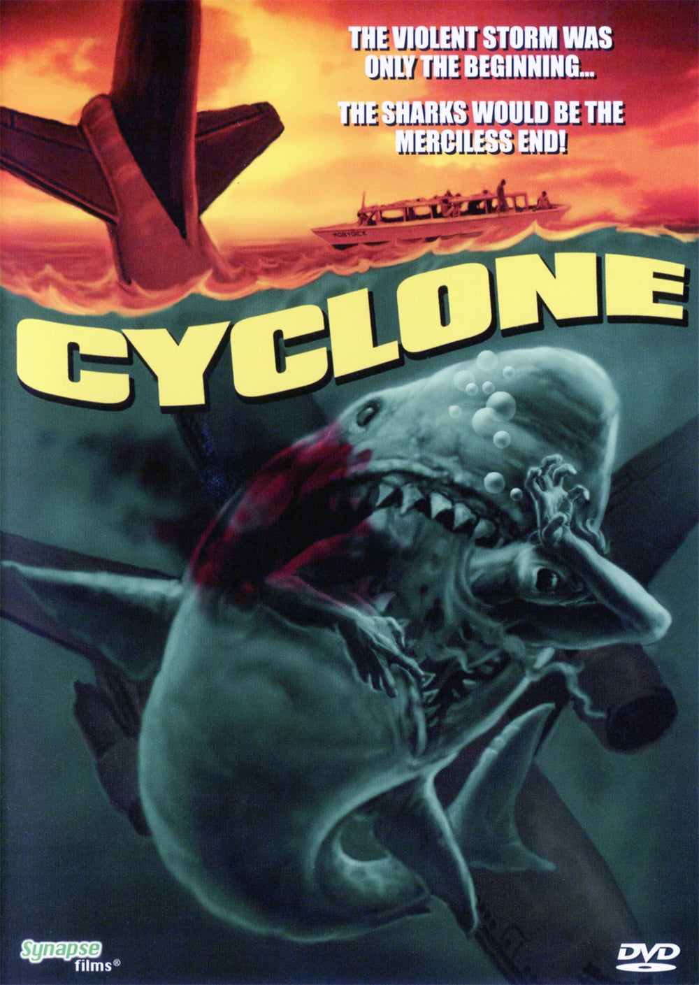 Cyclone (1978) (DVD) – official Synapse Films DVD cover