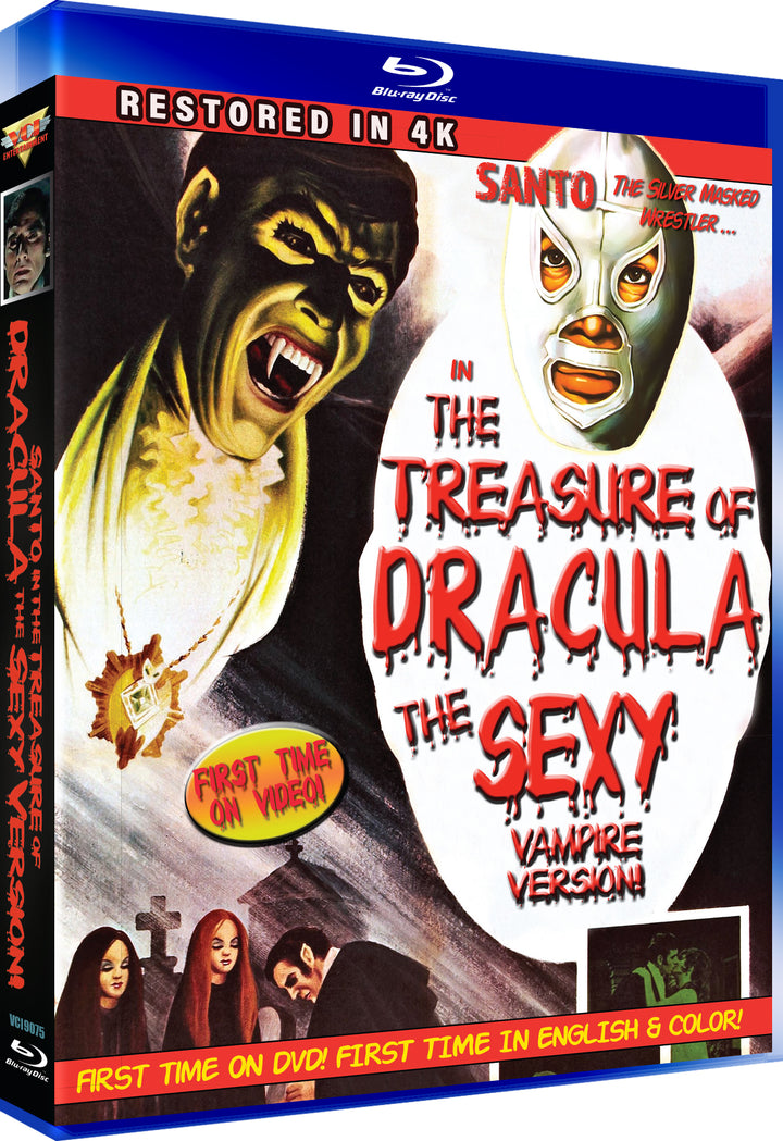 Santo In The Treasure Of Dracula: The Sexy Vampire Version 4k Restoration (In Color) (Blu-ray)