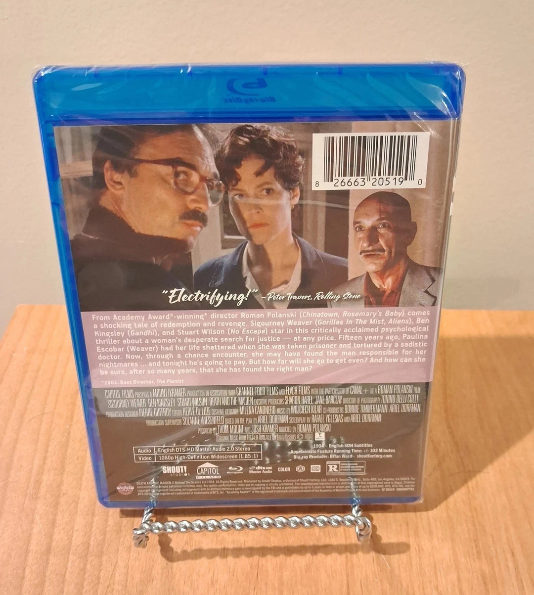 Death and the Maiden (1994) Blu-ray New Sealed Limited Edition