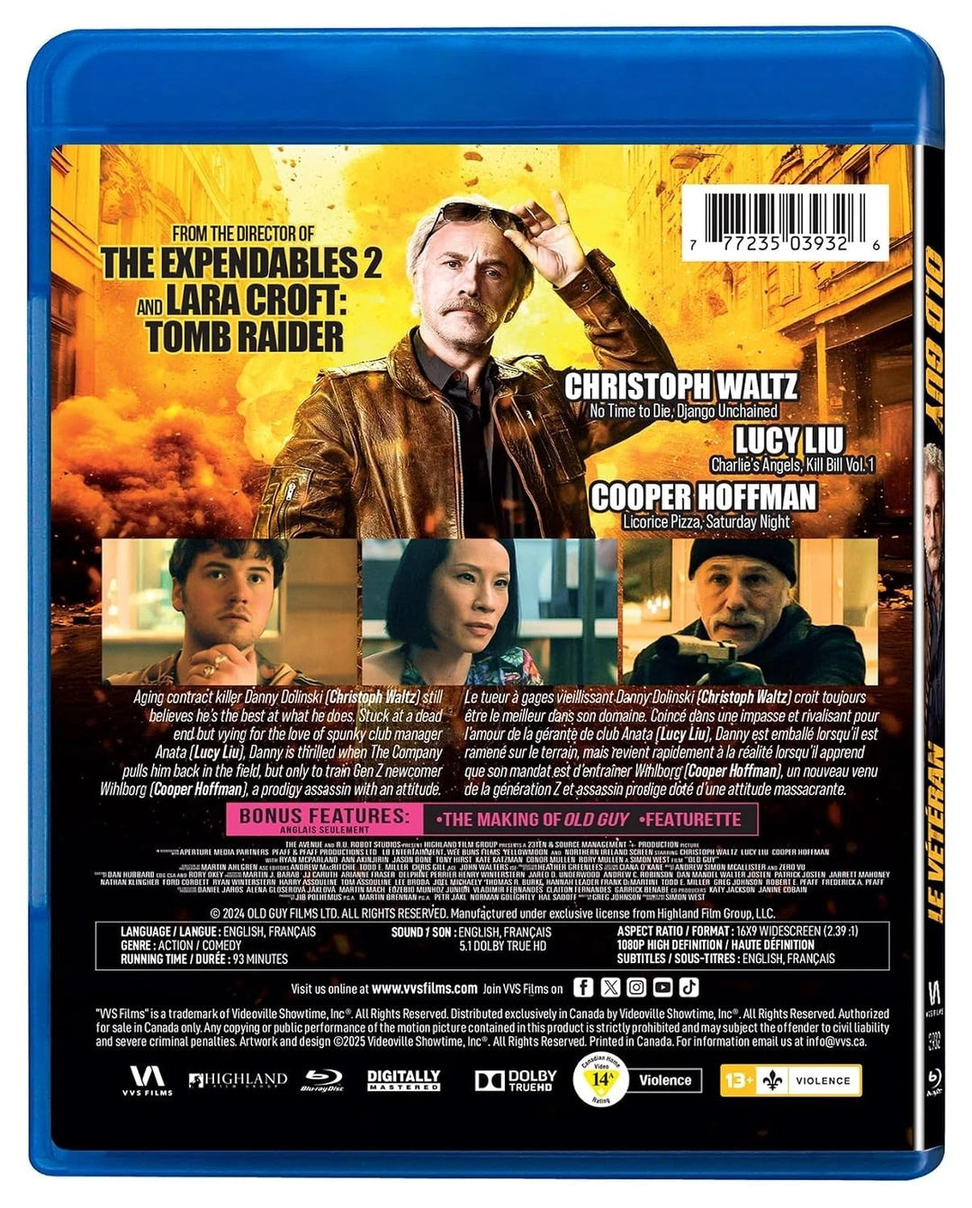 Old Guy Blu-ray Christoph Waltz Lucy Liu Cooper Hoffman NEW SEALED 2024