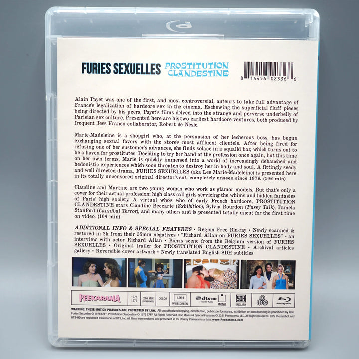 FURIES SEXUELLES / PROSTITUTION CLANDESTINE (Blu-ray, 1975 / 1976)