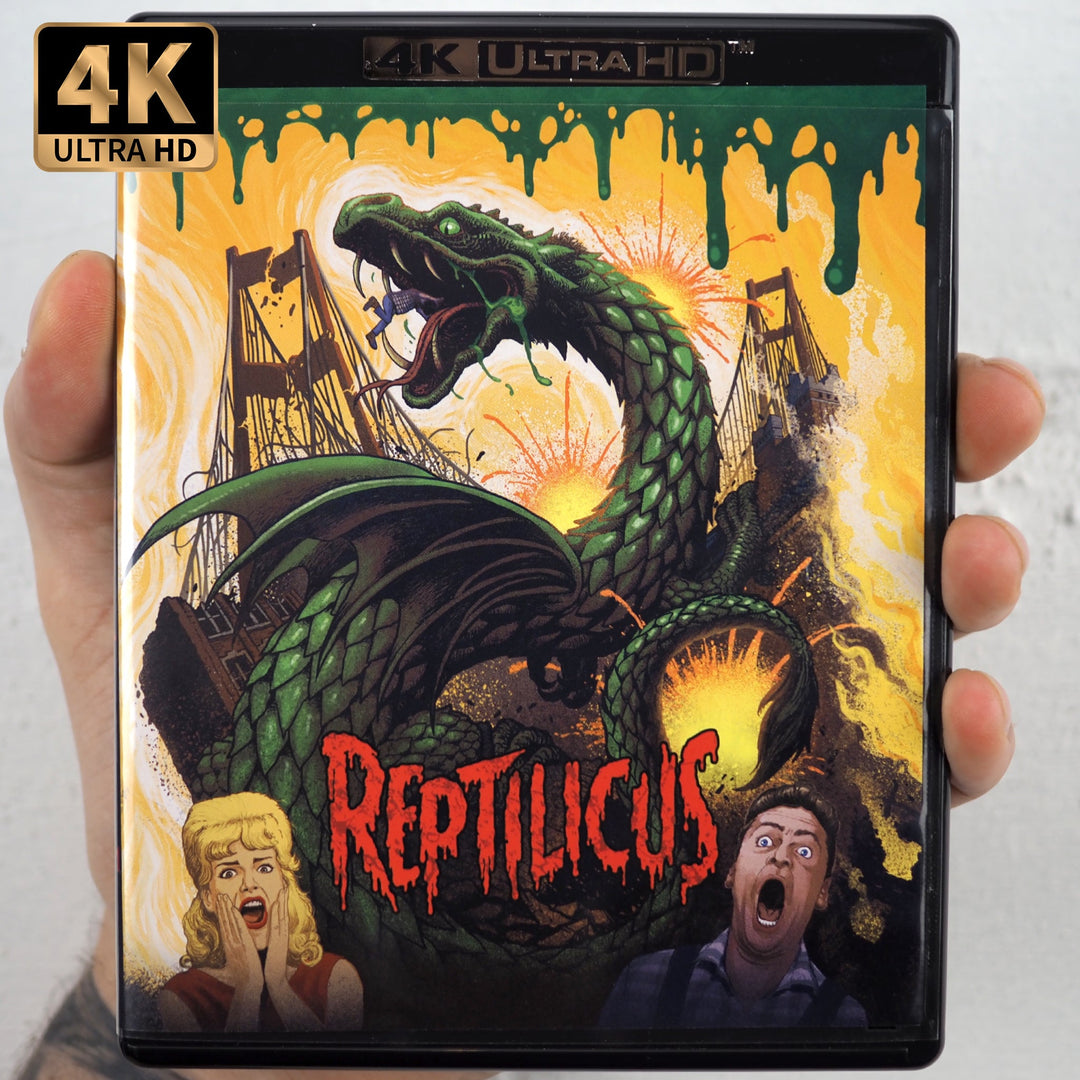 Reptilicus (1961) – Vinegar Syndrome 4K UHD + 2 Blu-rays official standard cover