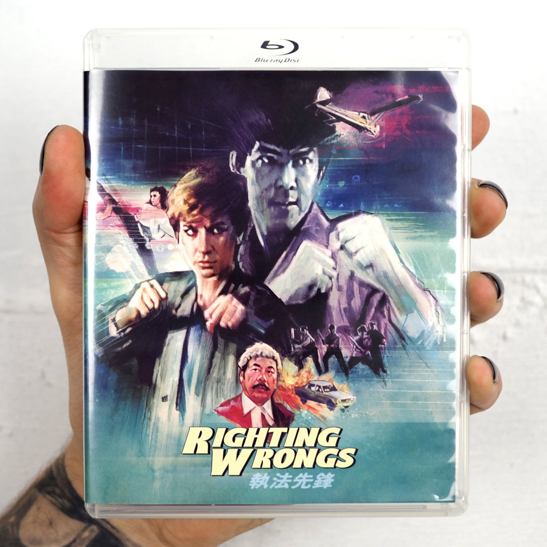 Righting Wrongs (1986) – Vinegar Syndrome 3-Disc Blu-ray official case cover