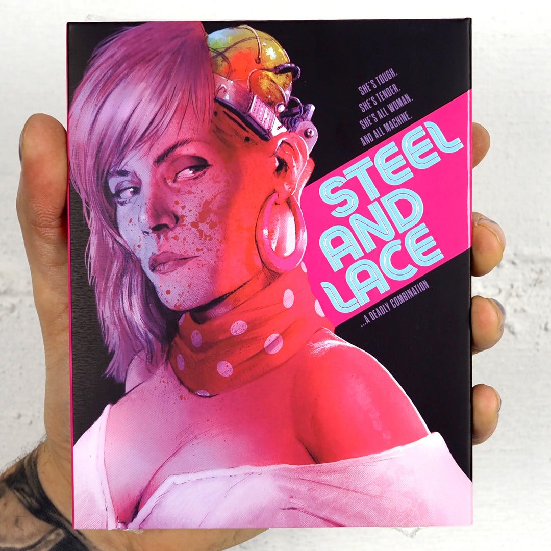 Steel and Lace — Vinegar Syndrome limited-edition slipcover front