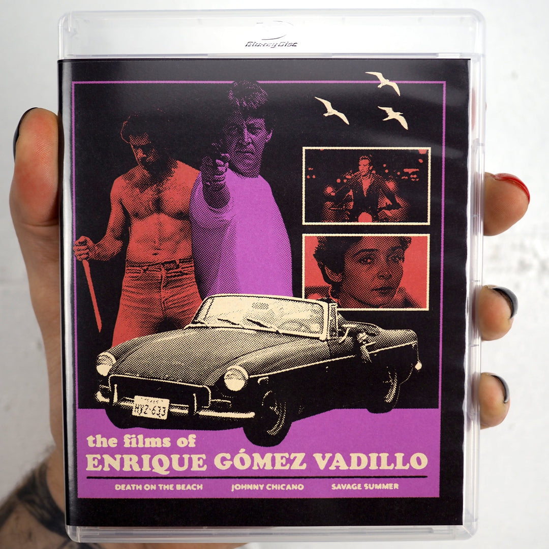 The Films of Enrique Gómez Vadillo — Vinegar Syndrome Labs standard edition Blu-ray case